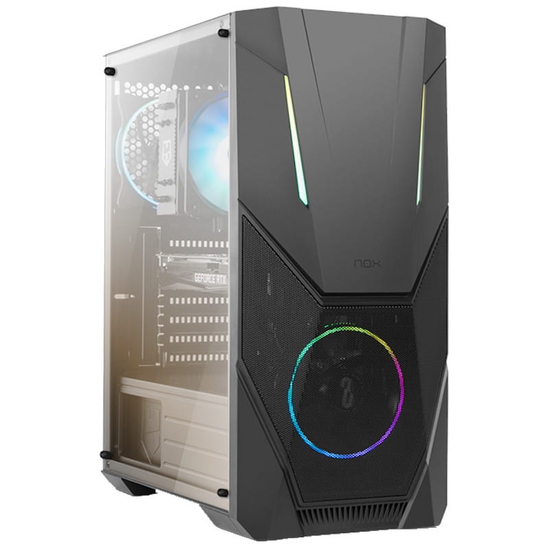 Nox Infinity Delta USB 3.0 con Ventana Negro