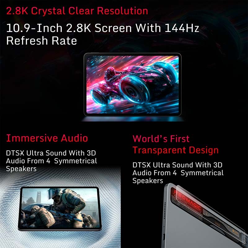 Nubia Redmagic Nova 10.1'' 16GB/512GB Midnight - Tablet Gaming - Ítem8