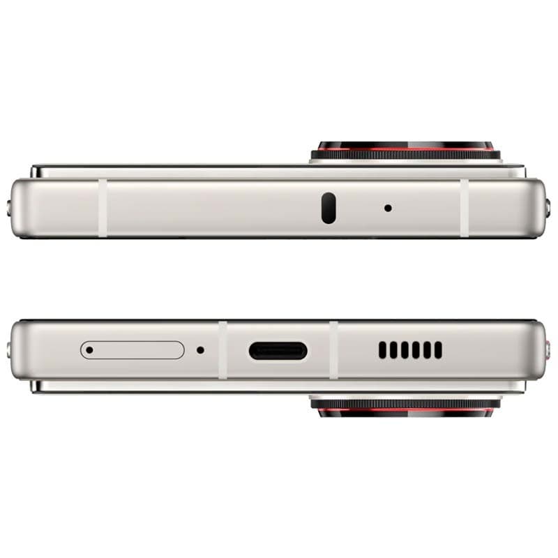 Nubia Z70 Ultra 5G 16 Go/512 Go Jaune - vue supérieure et inférieure