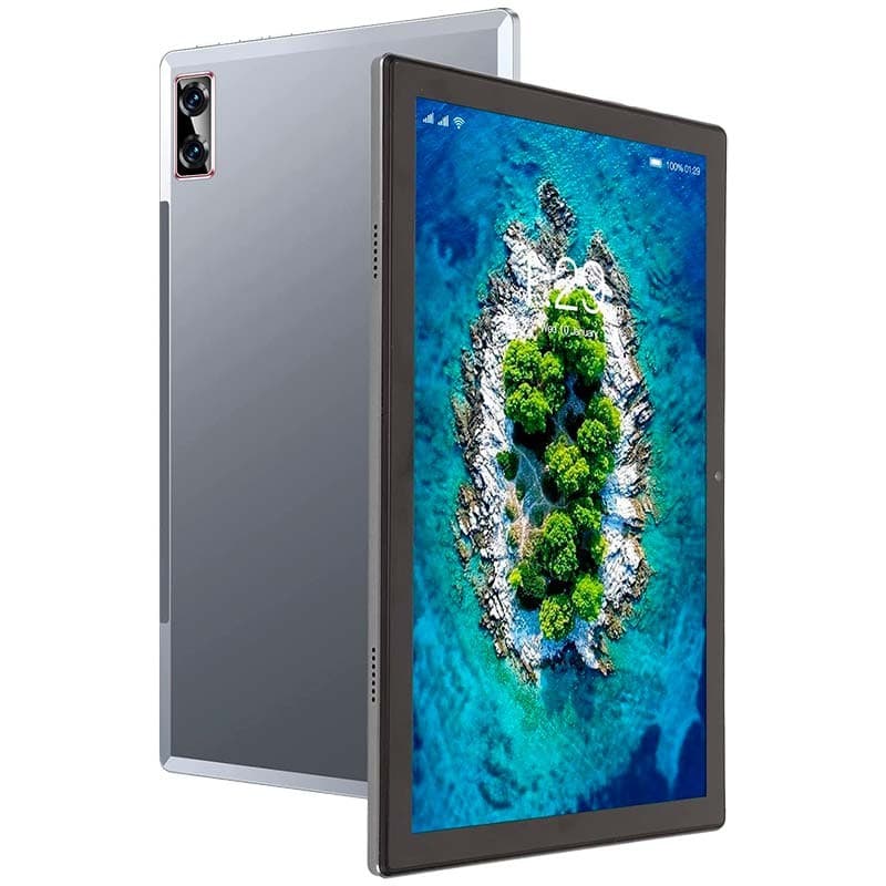 vue avant et arrière de la tablette Nüt Pad G18 4G 10.1 MT6797 3GB/64GB Silver