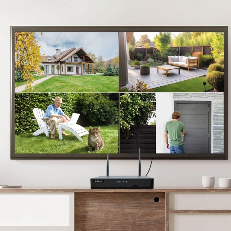 Kit de Videovigilancia Grabador Sricam NVS001E + 4 cámaras IPC056 5MP - Ítem2