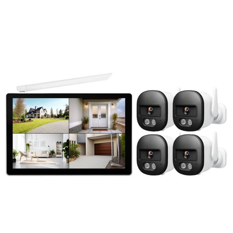 Kit de Videovigilancia Grabador Sricam NVS010 + 4 cámaras IPC056 5MP - Ítem