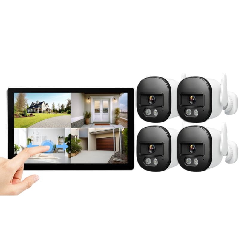 Kit de Videovigilancia Grabador Sricam NVS010 + 4 cámaras IPC056 5MP - Ítem1