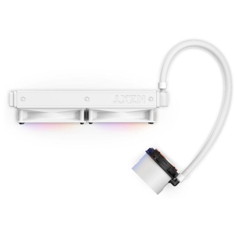 Vista superior do Sistema de refrigeração líquida NZXT Kraken 240 RGB Branco