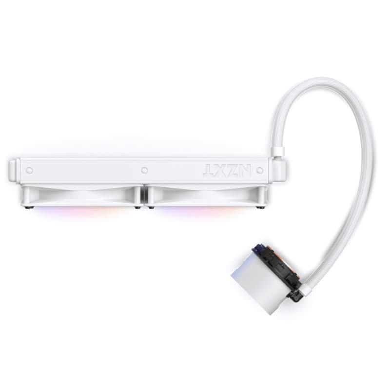 Vista superior do Sistema de refrigeração líquida NZXT Kraken 280 RGB Branco