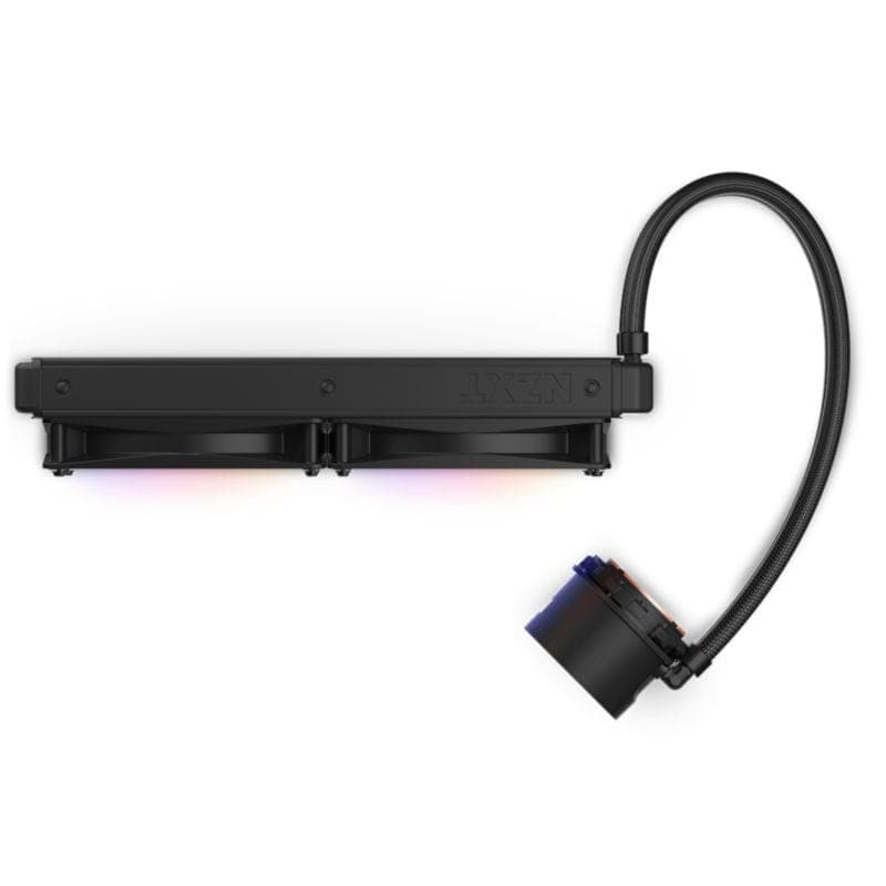 Vue du dessus du Système de refroidissement liquide NZXT Kraken 280 RGB Noir