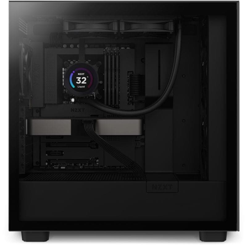 Vue latérale d’un Système de refroidissement liquide NZXT Kraken Elite 240 Noir