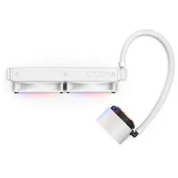 Vue du dessus du système de Refroidissement liquide NZXT Kraken Elite 240 RGB Blanc