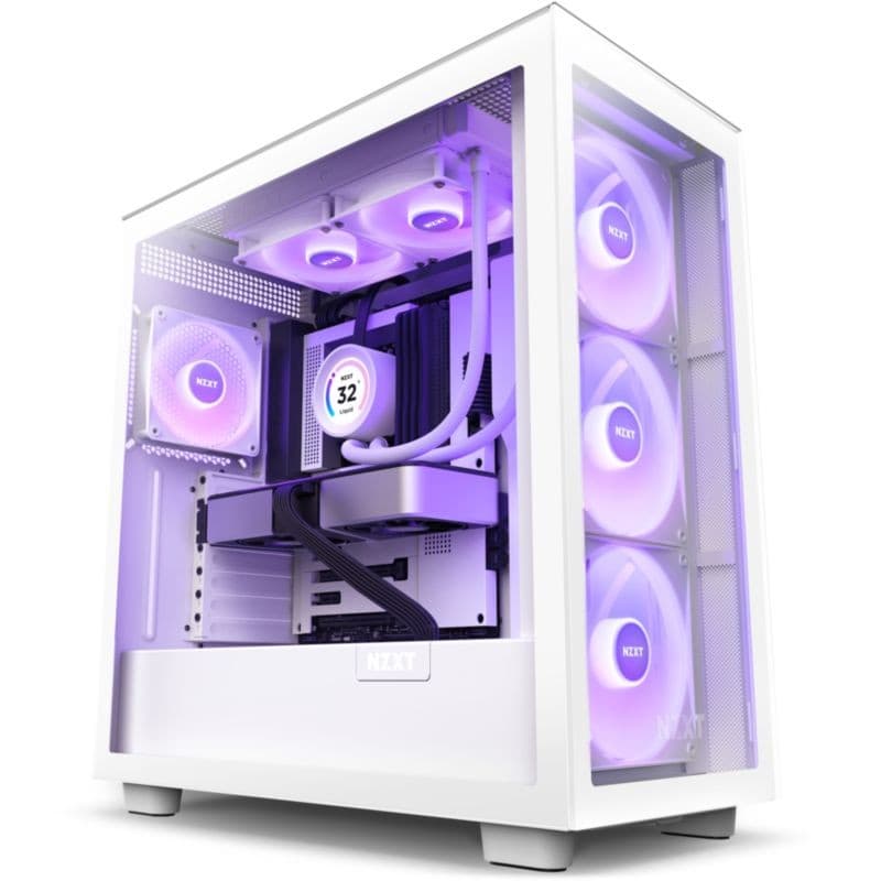 Système de Refroidissement liquide NZXT Kraken Elite 240 avec éclairage RGB Blanc sur châssis