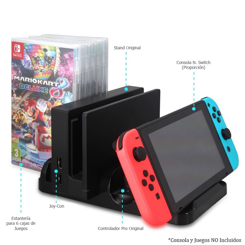 Dobe Carregador multifuncional Nintendo Switch - Item2