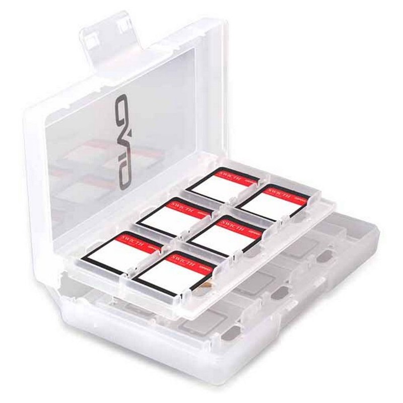 OIVO Slots Tarjetas de Juego Nintendo Switch IV-SW029 - Color Blanco - Slot compacto - Permite hasta 24 Cartuchos - Nintendo Switch