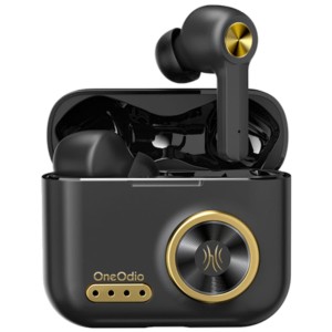Oneodio F2 TWS Preto e Dourado - Fones de ouvido Bluetooth
