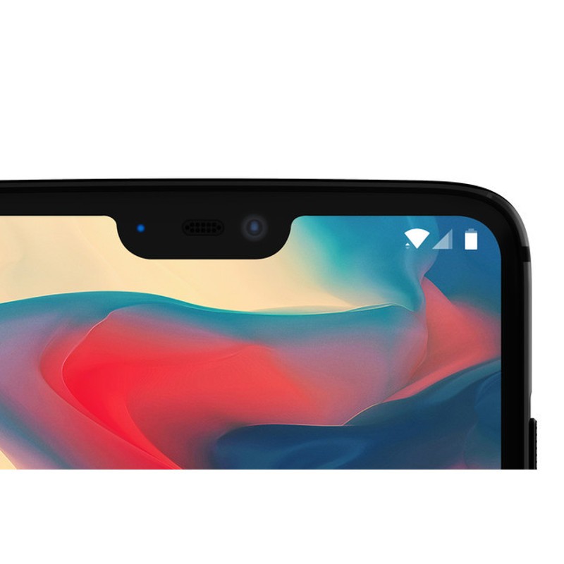 Oneplus 6 6Go/64Go Mirror Black avec écran bord à bord, encoche frontale discrète et bordures fines, façade noire brillante élégante - Ítem3
