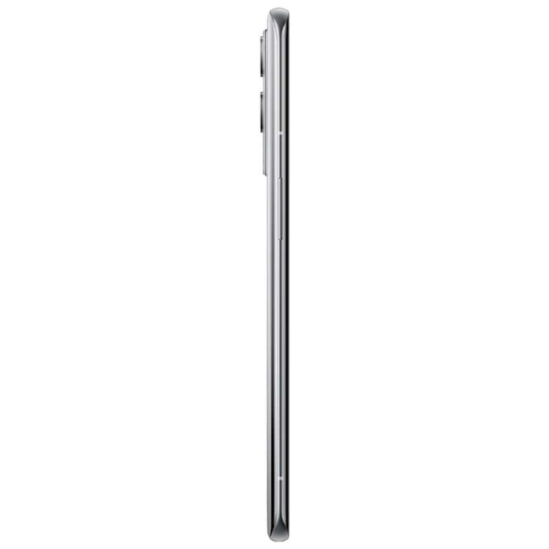 Profil latéral du Oneplus 9 Pro 8Go/128Go Argent non scellé, châssis fin métallique, bouton latéral visible, module photo arrière légèrement proéminent