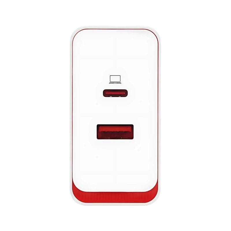 Détail du port double de l'Adaptateur Secteur OnePlus SUPERVOOC 100W Blanc