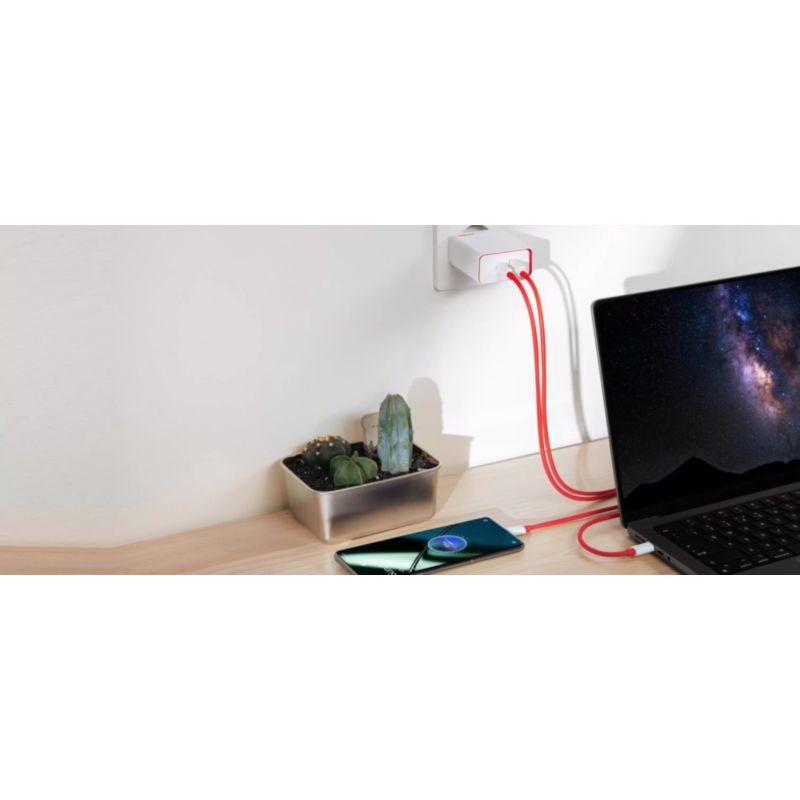 OnePlus SUPERVOOC Adaptateur électrique 100W double port blanc - Ítem7