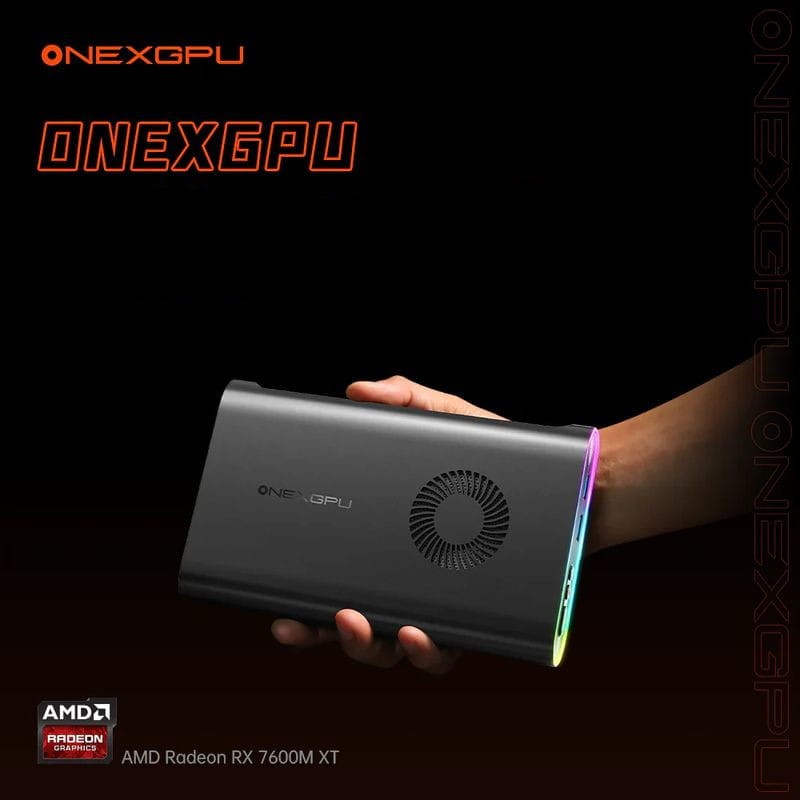 Onexplayer ONEXGPU Tarjeta Gráfica Portable AMD Radeon RX 7600M XT 8GB GDDR6 RDNA 3.0 RGB Negro - Ítem3