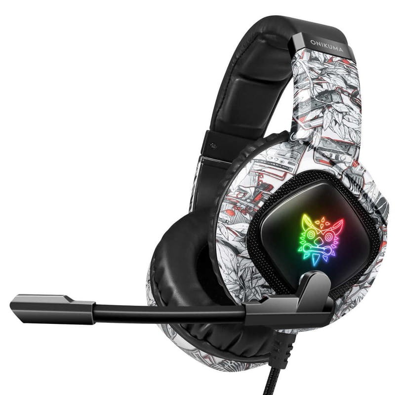 Casque Gamer ONIKUMA K19 Blanc Camouflage - Ítem