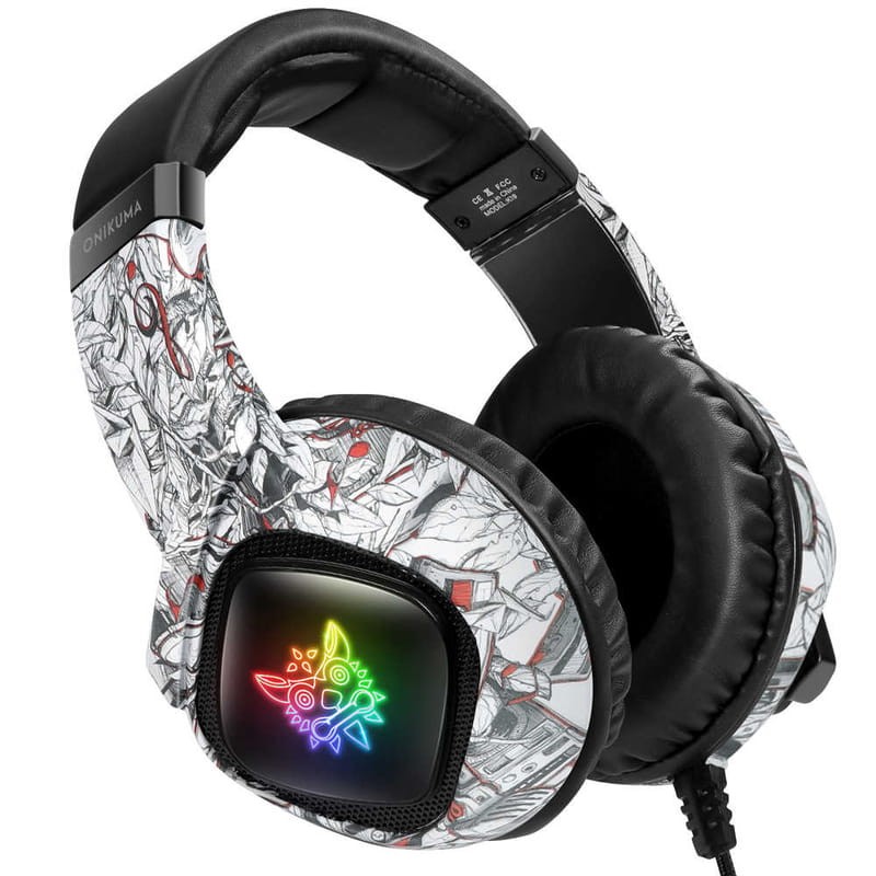 Casque Gamer ONIKUMA K19 Blanc Camouflage - Ítem1