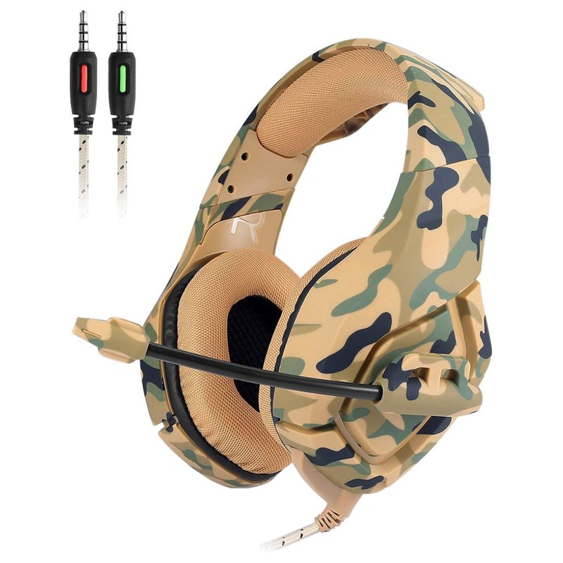 ONIKUMA K1B Amarelo Camuflagem - Auscultadores Gaming - Item