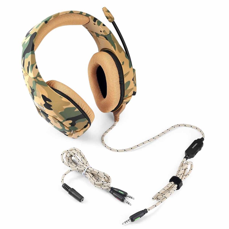 ONIKUMA K1B Amarillo Camuflaje - Auriculares Gaming - Ítem1