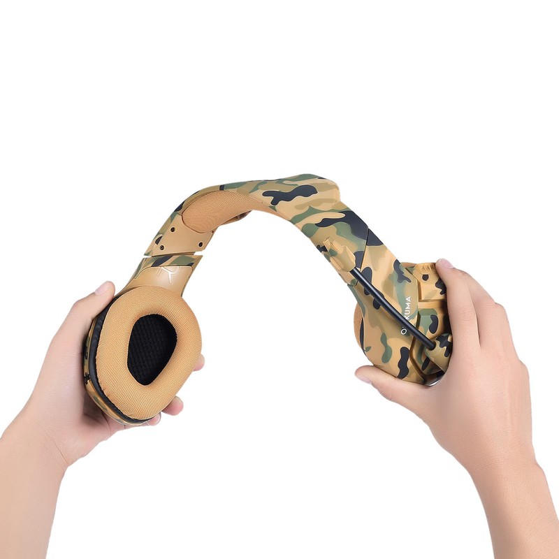 ONIKUMA K1B Amarillo Camuflaje - Auriculares Gaming - Ítem5