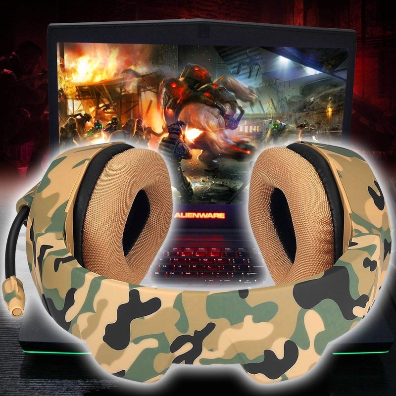 ONIKUMA K1B Amarillo Camuflaje - Auriculares Gaming - Ítem10