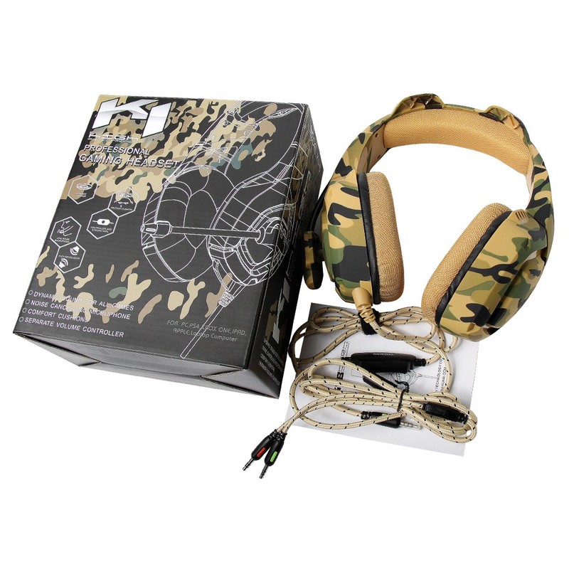 ONIKUMA K1B Amarelo Camuflagem - Auscultadores Gaming - Item12