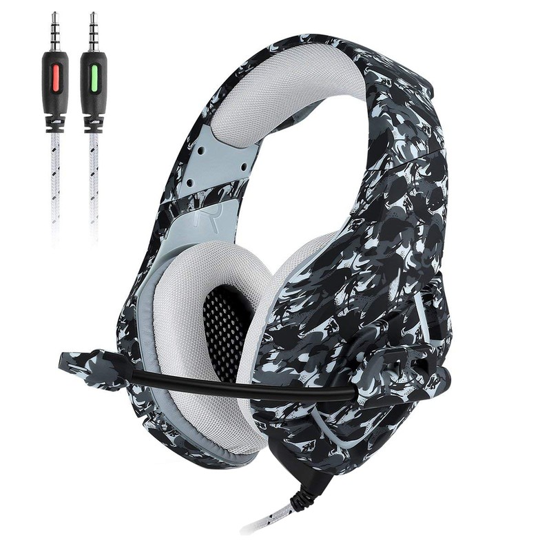 ONIKUMA K1B Gris Camuflaje - Auriculares Gaming - Ítem1