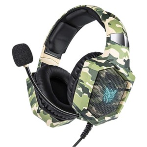 ONIKUMA K8 RGB Vert Camouflage - Casque gaming 