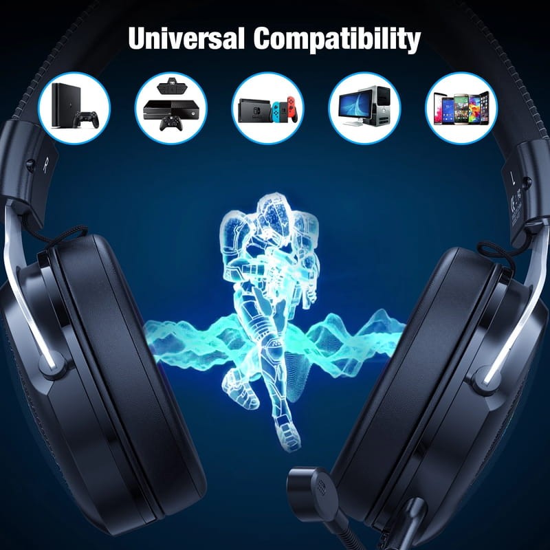 Casque Gaming ONIKUMA X10 Noir/Argent - Ítem1