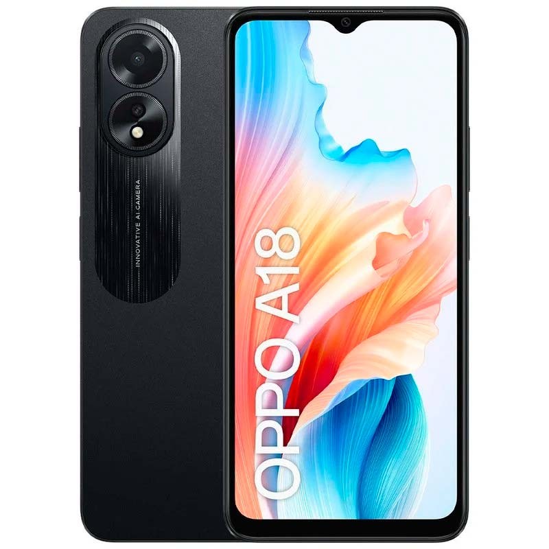 Teléfono móvil Oppo A18 4G 4GB/128GB Negro - Ítem