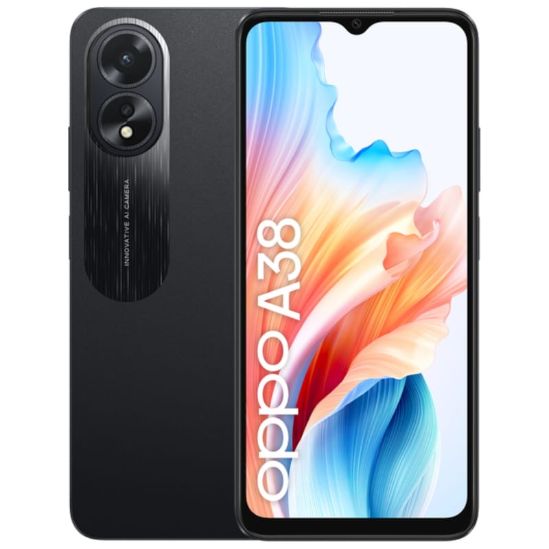 Oppo A38 Negro - 128GB - Cámara doble trasera - Android 13