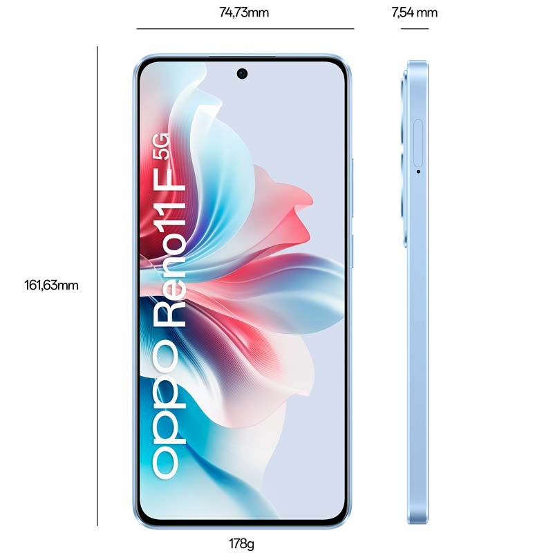 Telemóvel Oppo Reno11 F 5G 8GB/256GB Azul - Item3