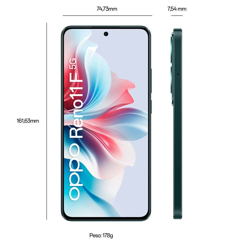 Téléphone portable Oppo Reno11 F 5G 8Go/256Go Vert - Ítem3