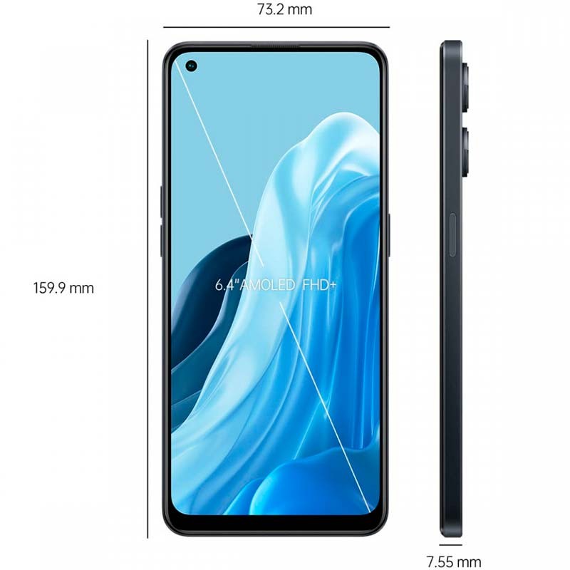 Téléphone portable Oppo Reno8 Lite 5G 8Go/128Go Noir - Ítem1