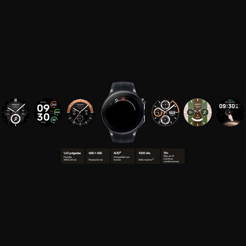 Montre connectée OPPO Watch X Noir - Ítem6