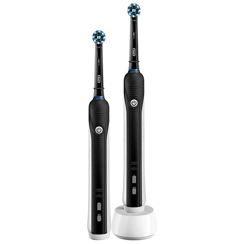 Oral-B Pro 100 CrossAction, cepillo de dientes eléctrico a batería, color  negro