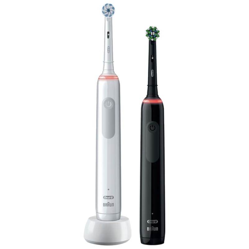 Oral-B Cepillo de dientes eléctrico recargable Smart Clean 360, paquete de 2