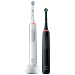 Pack de 2 Cepillos de dientes Oral-B Pro 3 3900 Negro y Blanco