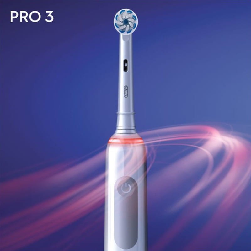 Pacote de 2 Escovas de dentes Oral-B Pro 3 3900 Preto e Branco - Item2