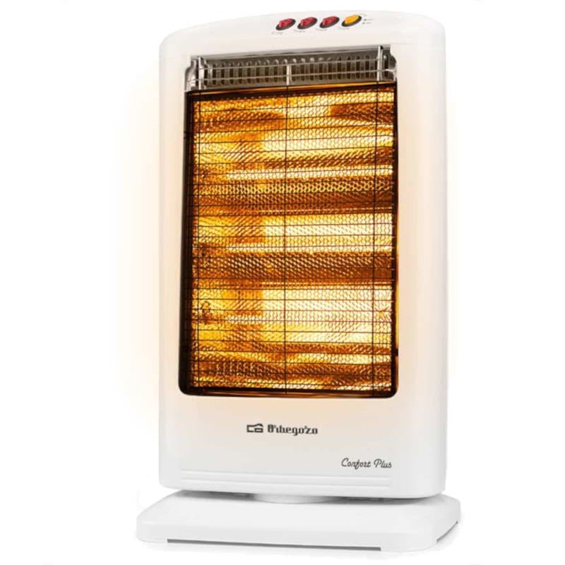 Orbegozo BP 0303 B Blanco - Calefactor Eléctrico de Halógeno - Ítem
