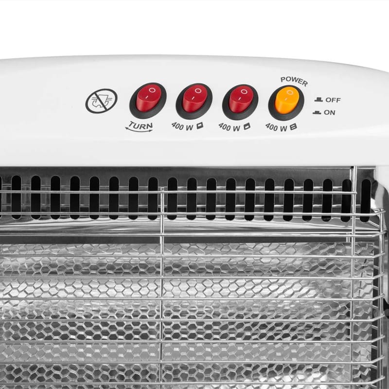Orbegozo BP 0303 B Blanco - Calefactor Eléctrico de Halógeno - Ítem4