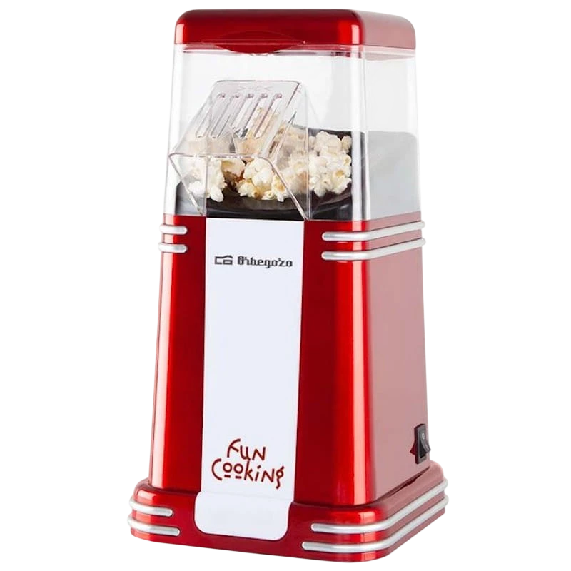 Máquina de pipoca Orbegozo PA 4350 vintage vermelha/branca - Item