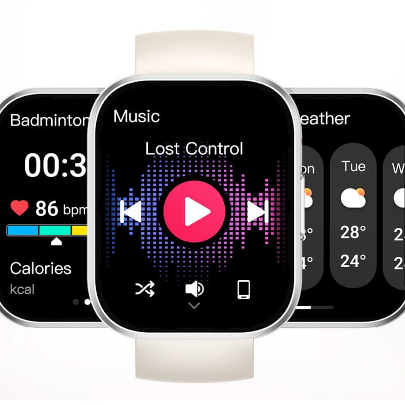 Oukitel BT103 1.91 Bluetooth 5.2 Argent Blanc - Montre connectée - Ítem7