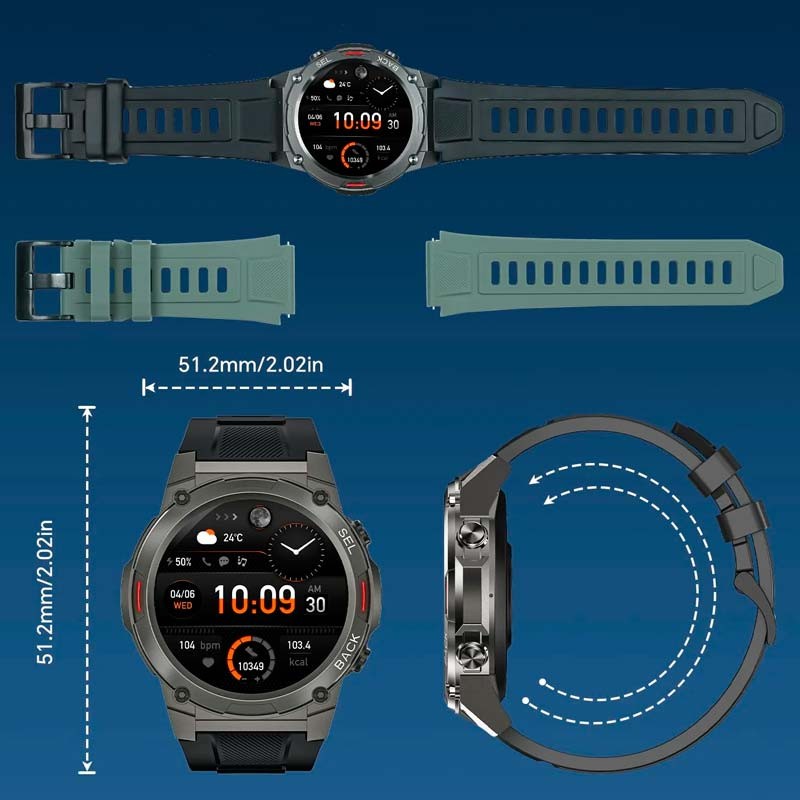 Smartwatch Oukitel BT50 Prateado - Item7