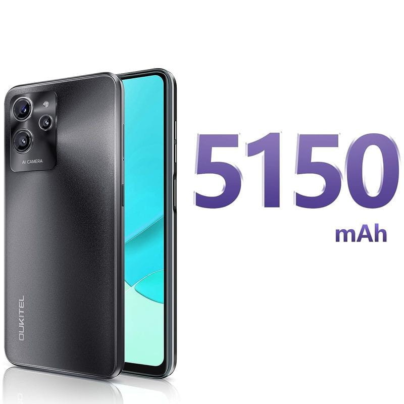 OUKITEL C32 Pro Teléfono Libre 2023, 16GB RAM+ 256GB ROM/SD 1TB, 6.52''  Pantalla, Batería 5150mAh, Cámara 20MP, Octa-Core 4G Dual SIM Android 12  Smartphone, Fingerprint/Face ID/GPS/OTG : : Electrónica