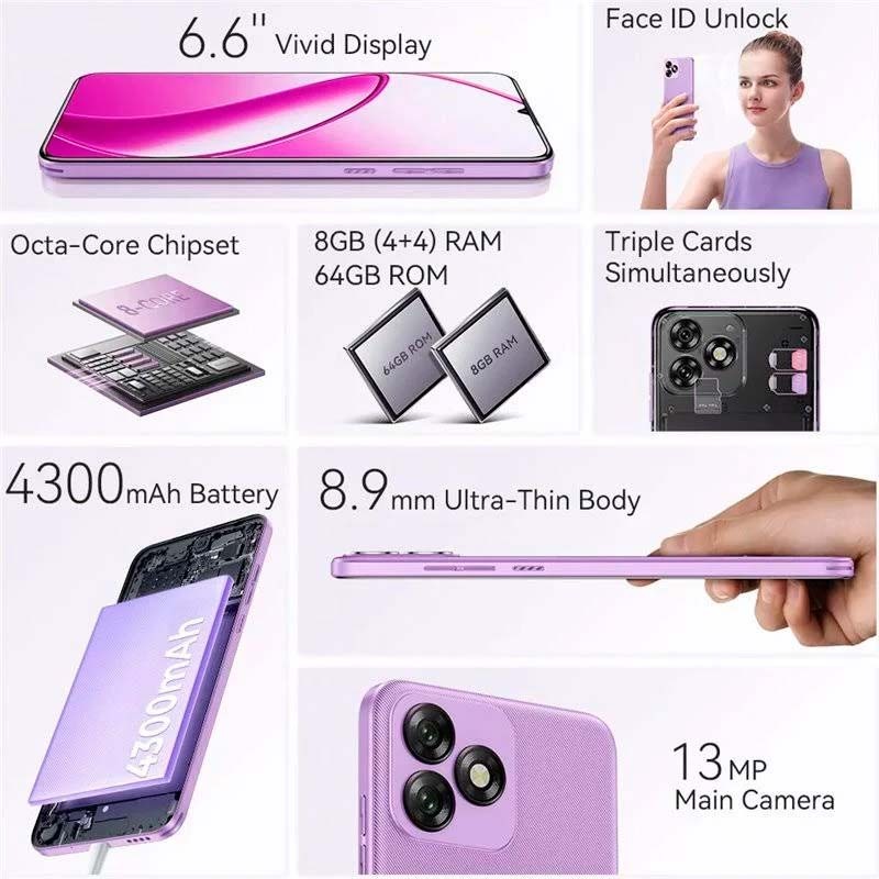 Oukitel C53 4GB/64GB Verde - Telemóvel - Item3