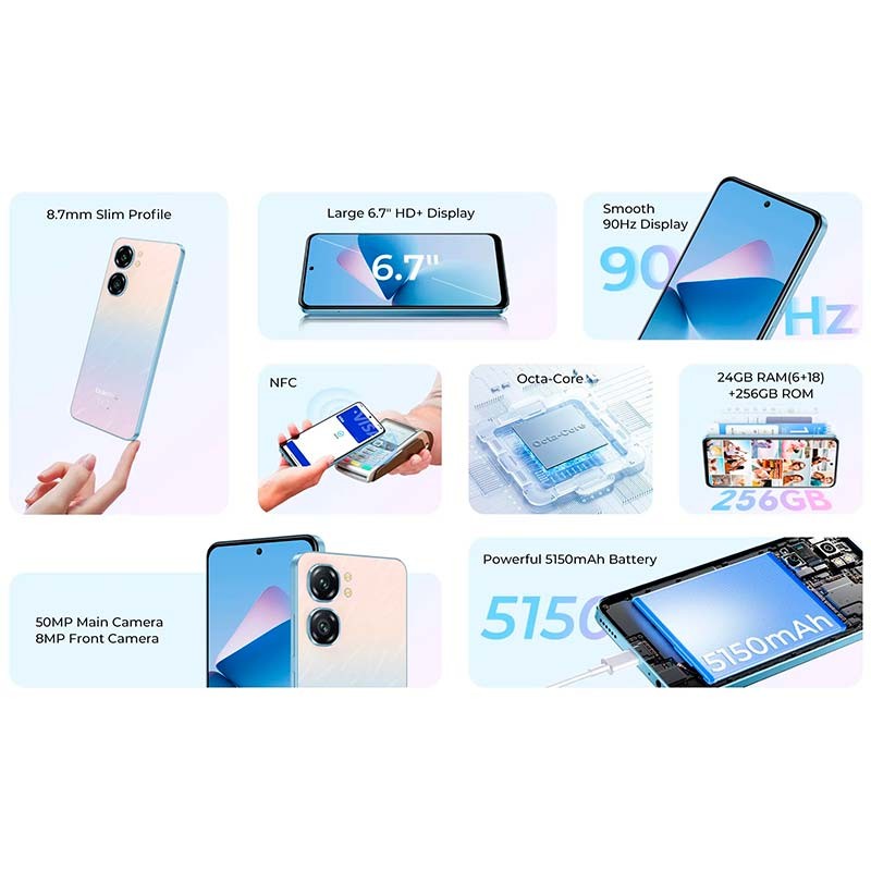 Oukitel C58 Pro 6Go/256Go Vert - Téléphone portable - Ítem4