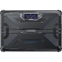 Oukitel RT7 Titan 10,1 12Go/512Go 5G Bleu avec coque robuste noire, accents bleus, triple caméra arrière centrée et finitions antichoc ruggeriées